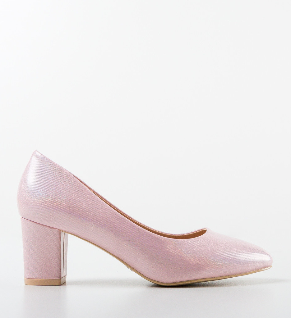 Pantofi cu Toc Bone Roz | Eleganță Asigurată - imagine 4