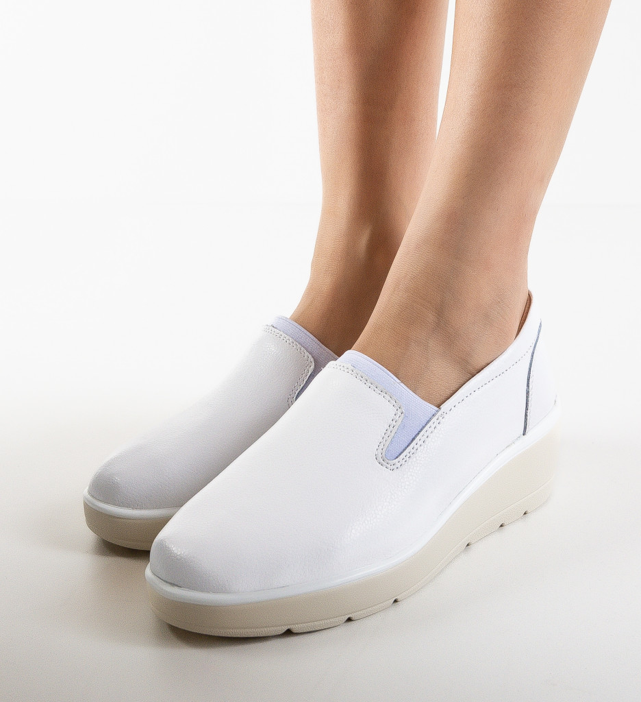 Pantofi Casual Yanam Albi - Confort și Stil - imagine 4