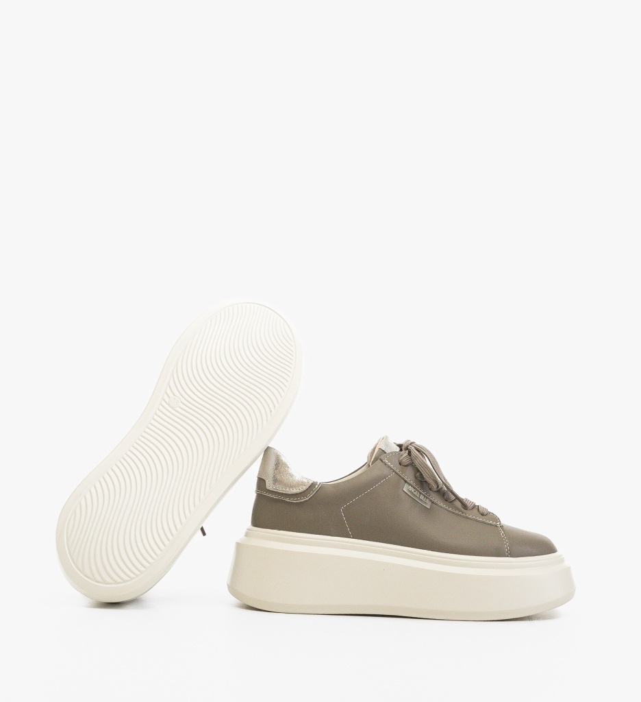 Sneakers Dama Byva Gri - Confort Urban - imagine 8