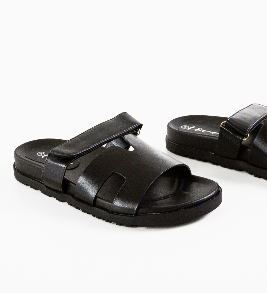 Sandale Dermes Negre | Confort Zilnic - imagine 6