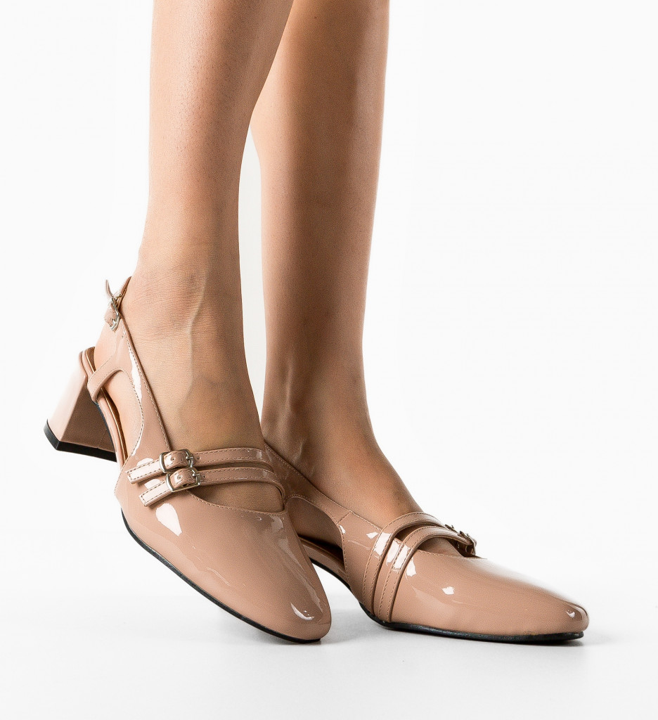 Pantofi cu toc Sena Bej - Eleganță și Stil - imagine 3