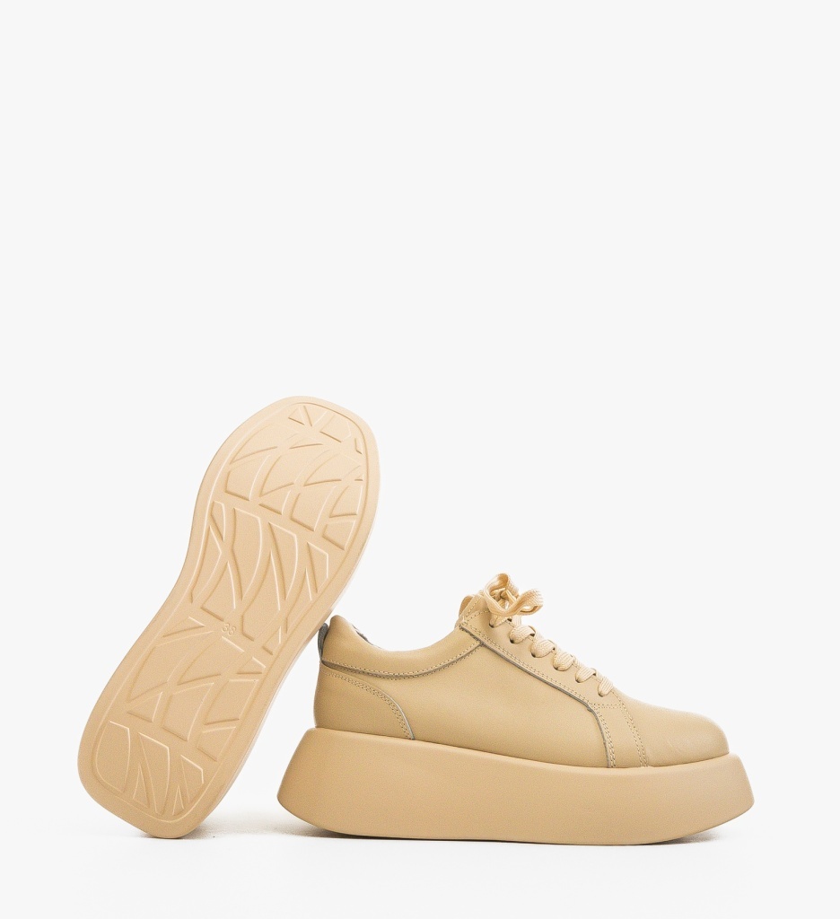 Sneakers Dama Silona Bej | Confort și Stil - imagine 5