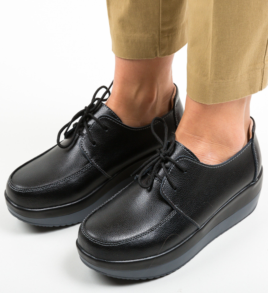 Pantofi Casual Negri - Stil și Confort Zilnic - imagine 3