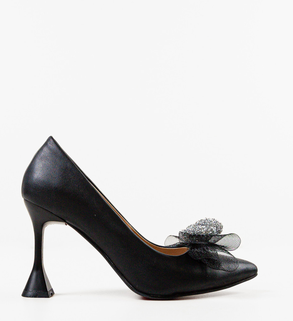 Pantofi Dydyan Negri cu Toc | Eleganță și Stil - imagine 4