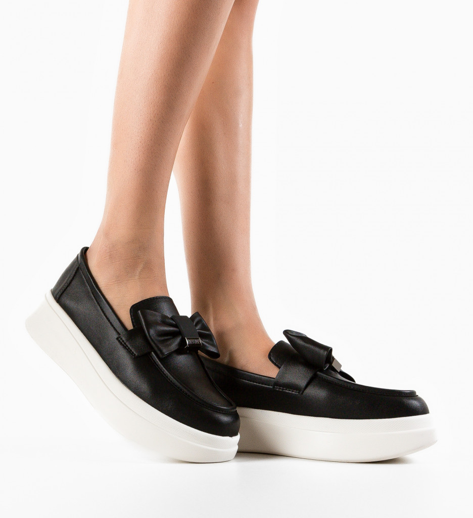 Pantofi Casual Dama Volga Negri | Confort & Stil