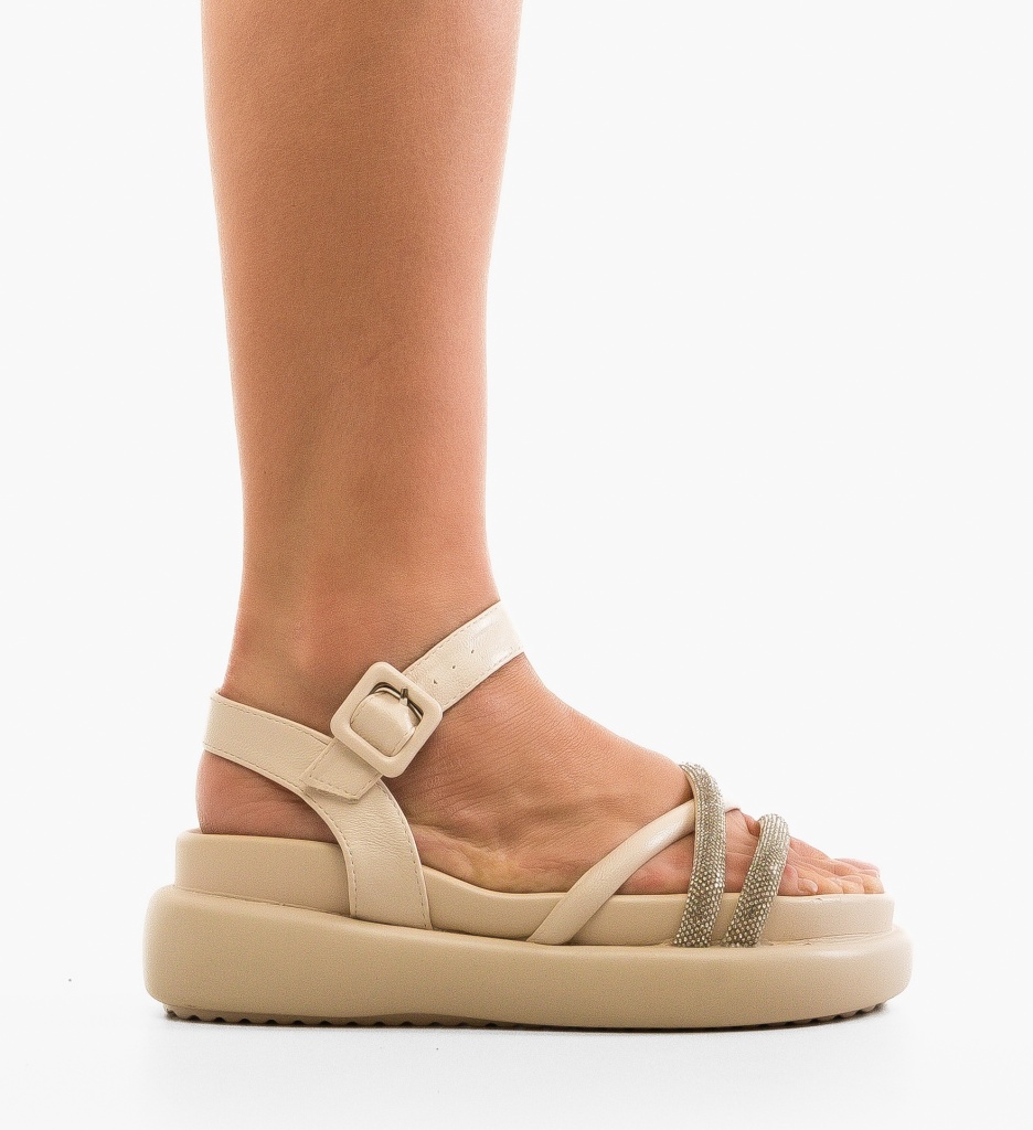 Sandale Dama Koala Bej | Confort & Stil - imagine 4