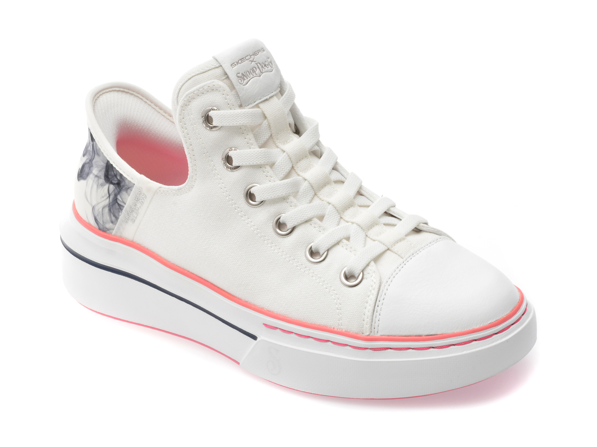 Pantofi Skechers SNOOP ONE Albi și Confortabili