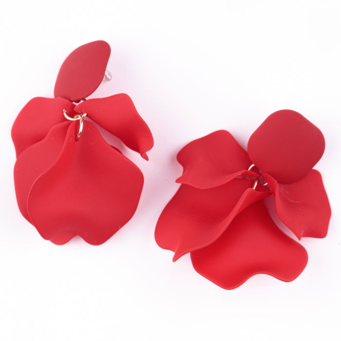 Cercei Rosii Statement | Shopika