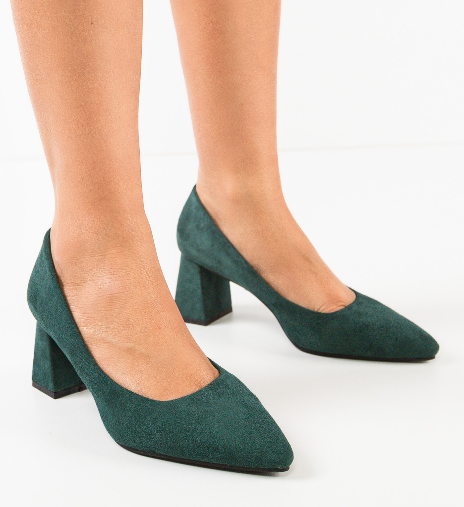 Pantofi cu Toc Adria Verzi | Eleganță - imagine 5
