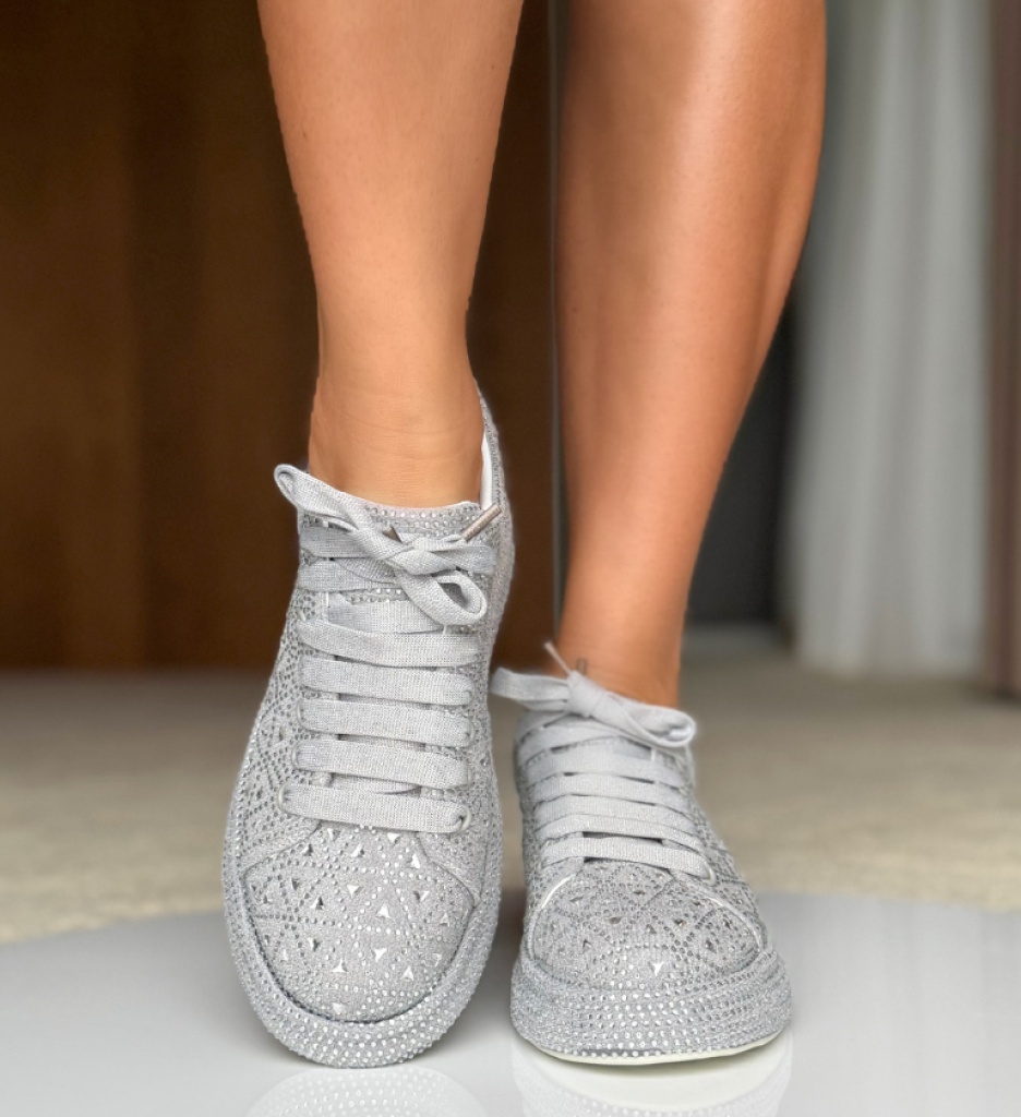 Sneakers Dama Renne Gri - Confort Sport - imagine 4