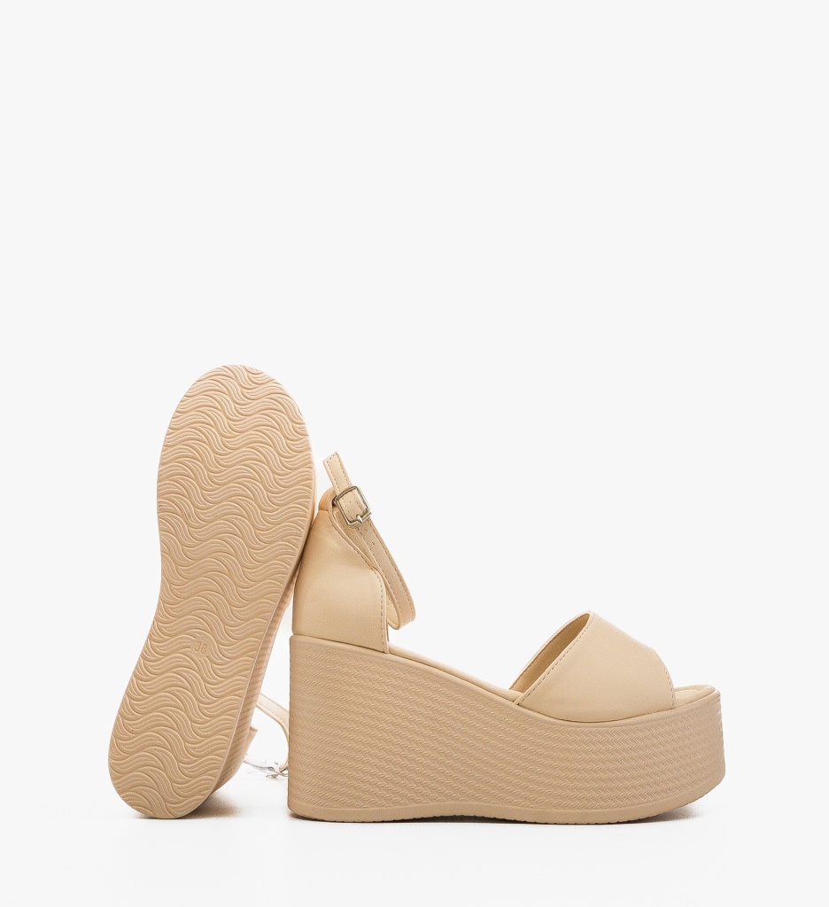 Platforme Dama Tamar Bej - Eleganță și Confort - imagine 4