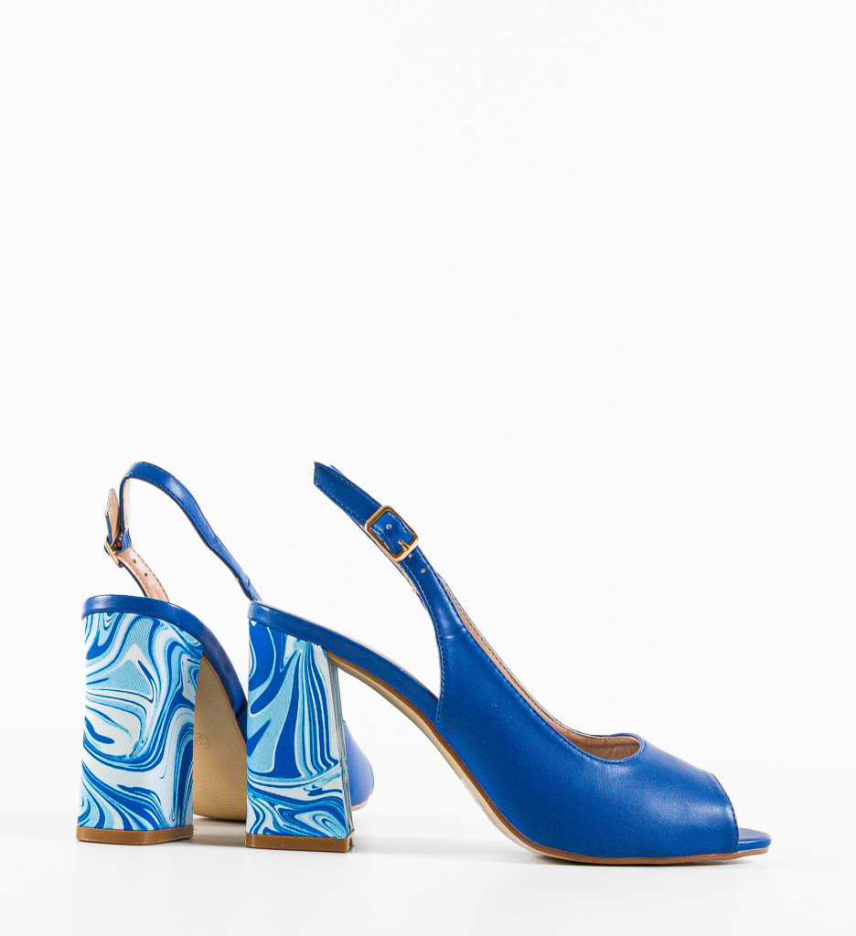 Sandale cu Toc Flogre Albastre - Eleganță și Stil - imagine 4