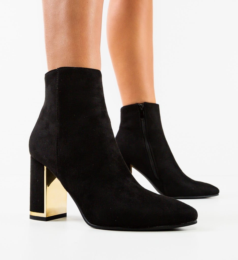 Botine Dama Avant Negre - Eleganță și Confort