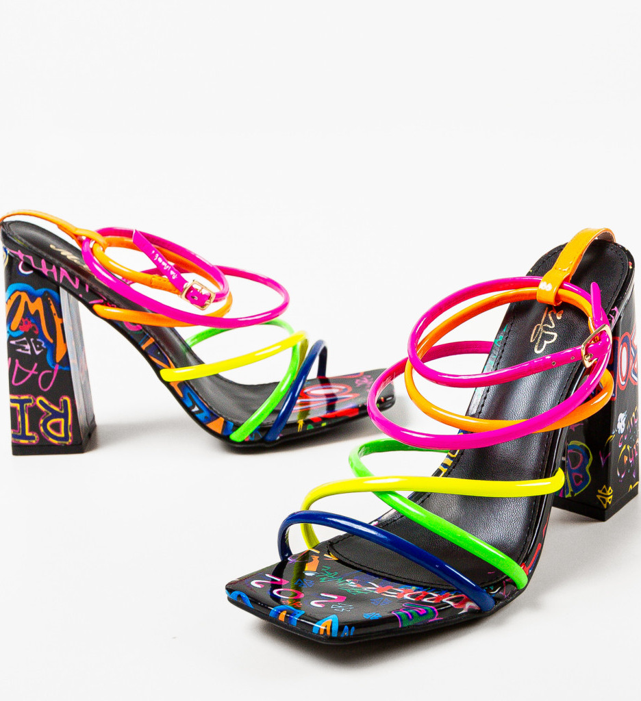 Sandale cu Toc Paire Multi | Eleganță Versatilă - imagine 7