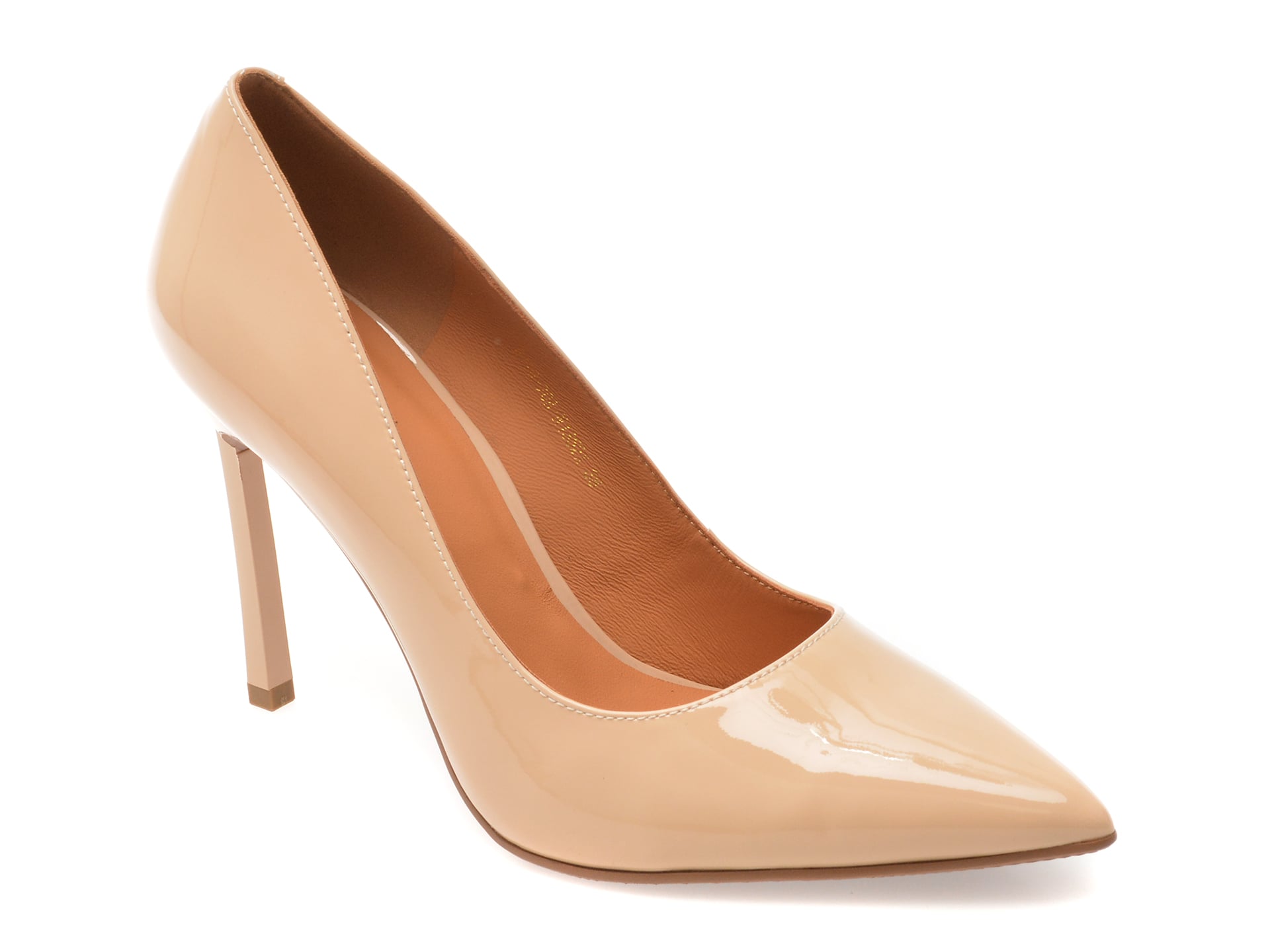 Pantofi EPICA Nude din Piele Naturală Lacuită
