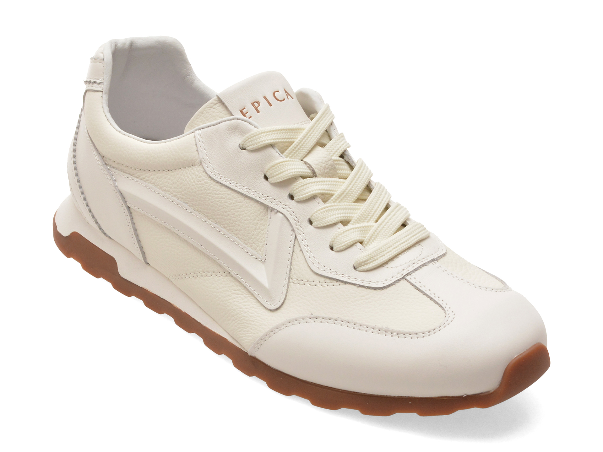 Pantofi Sport Epica Albă Piele Naturală