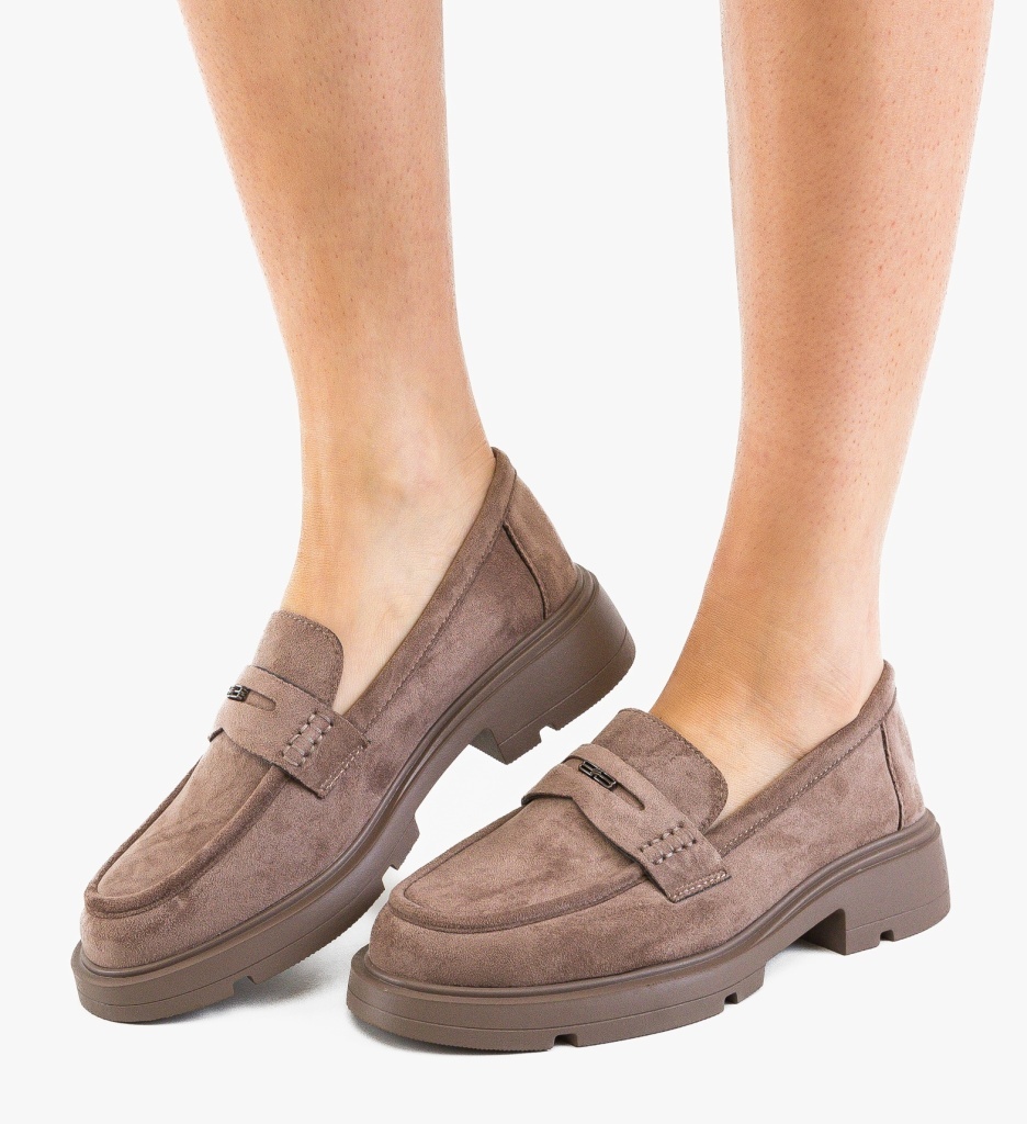 Pantofi Casual Dama Corsera Khaki | Confort Stilat