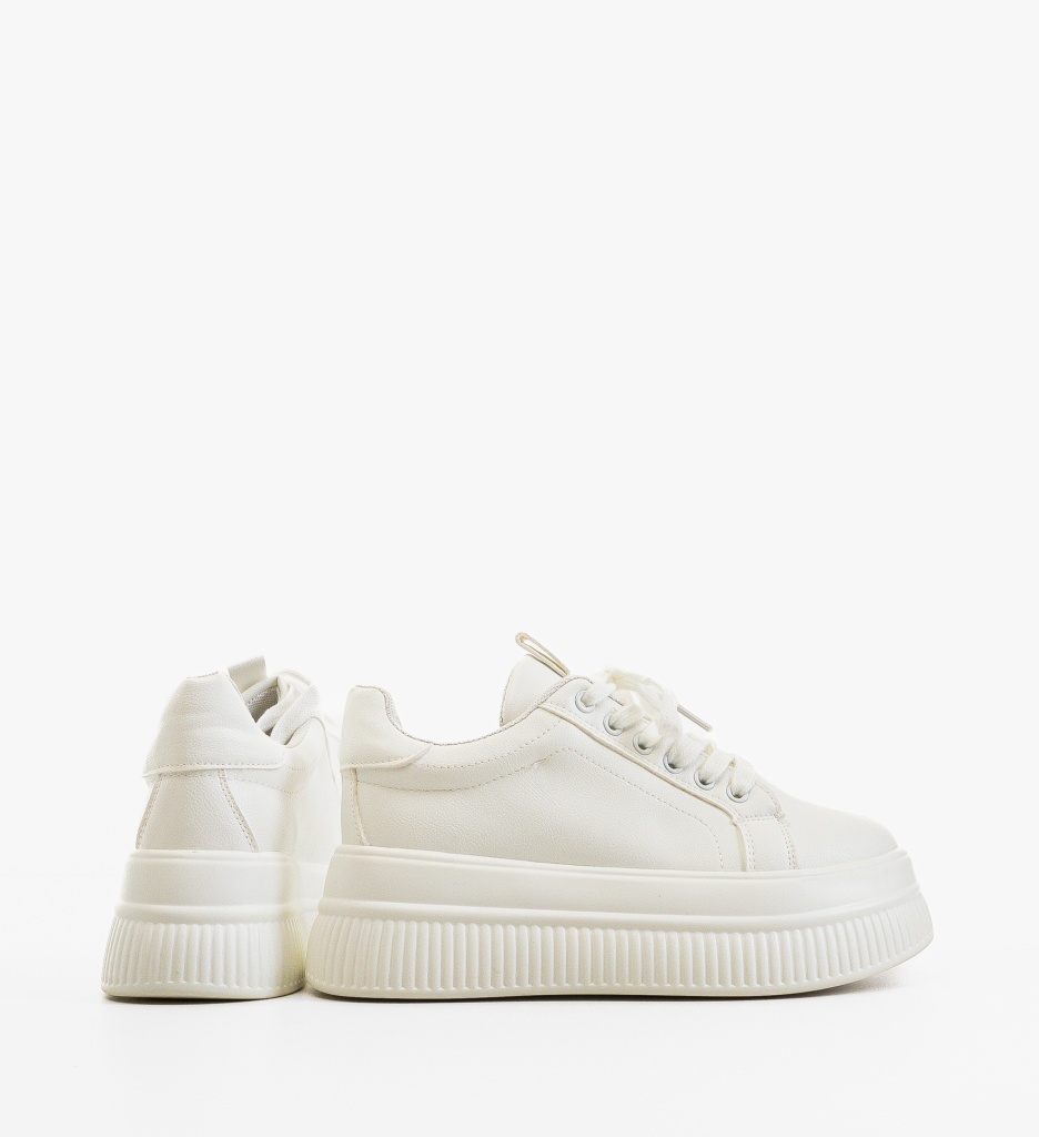 Sneakers Dama Tuyry Albi - Confort și Stil - imagine 5