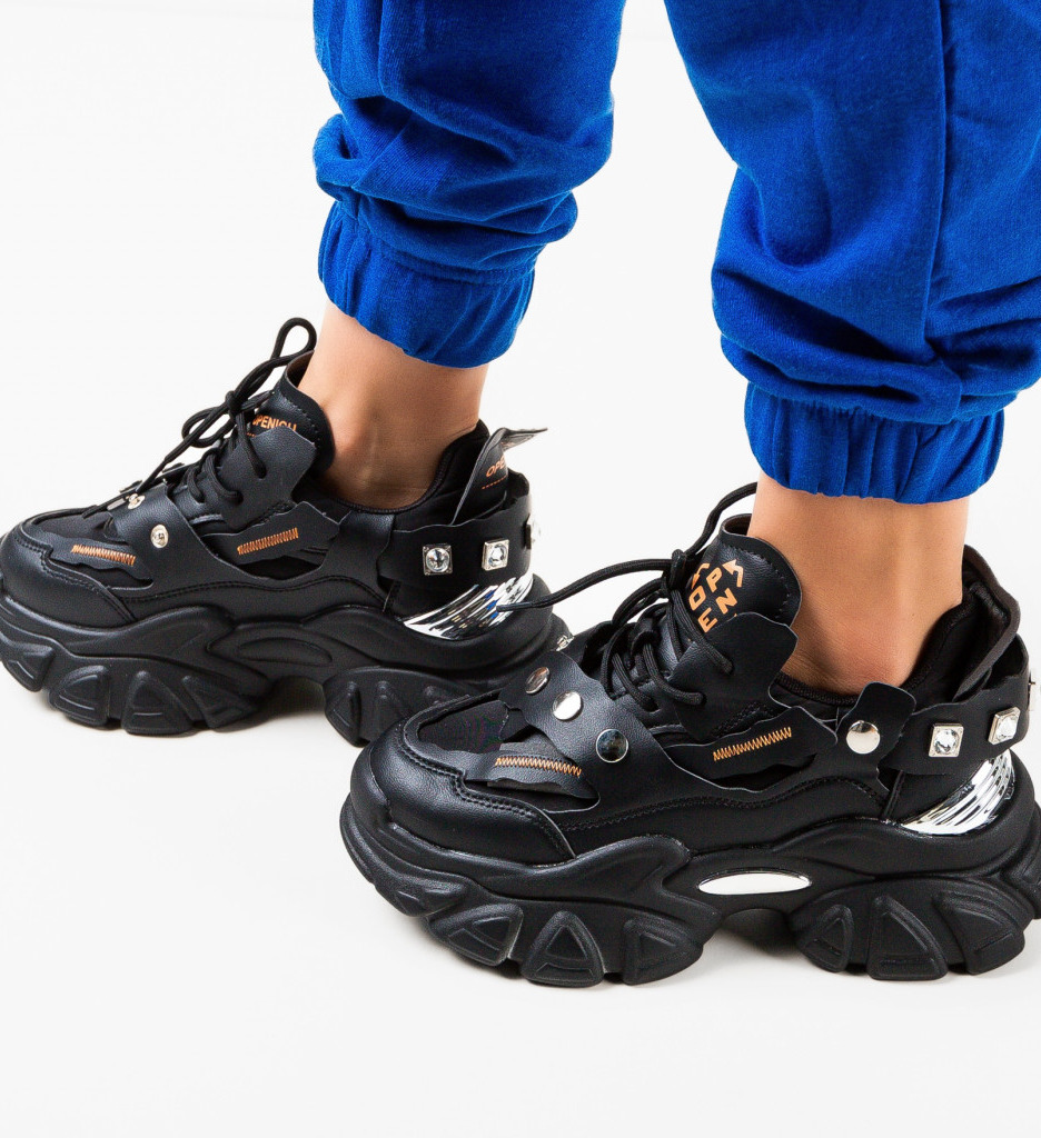 Sneakers dama Opening Negri - Confort & Stil