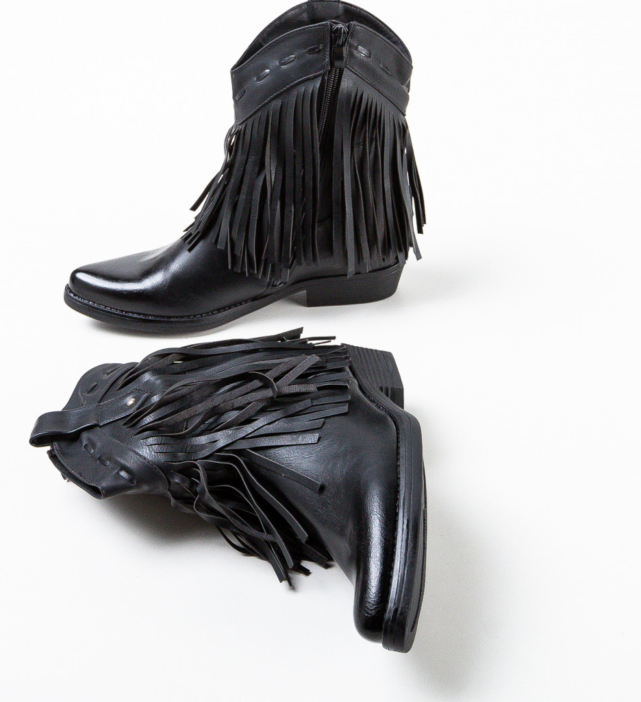 Botine Dama Negre Elegante Valentine - imagine 5