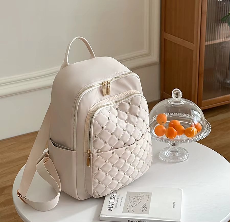 Rucsac Dama Delis Sidonia Crem, Practic - imagine 4