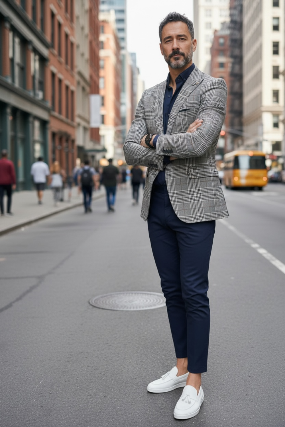 Sacou Barbati Slim Fit Carouri - Elegant Modern - imagine 2