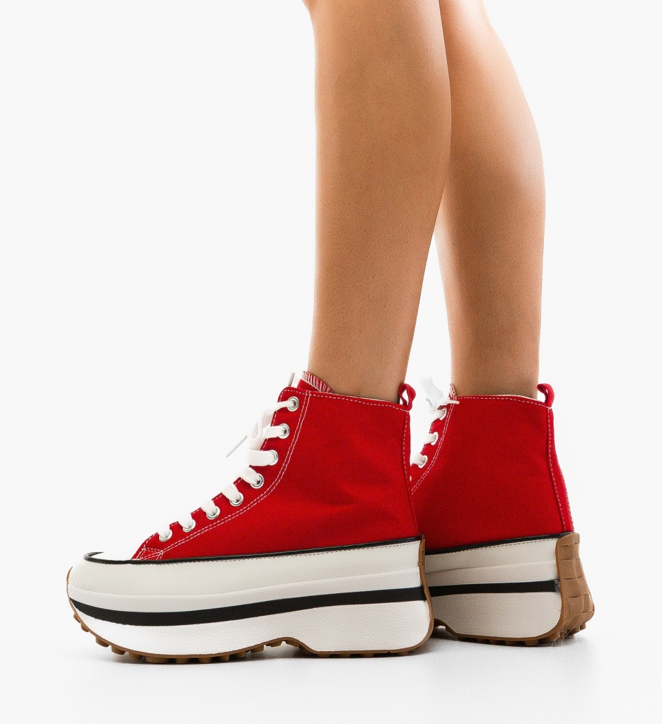 Pantofi Sport Katheri Rosii - Confort si Stil - imagine 2