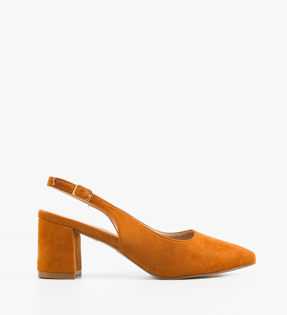 Pantofi Gally Camel cu toc elegant - imagine 6