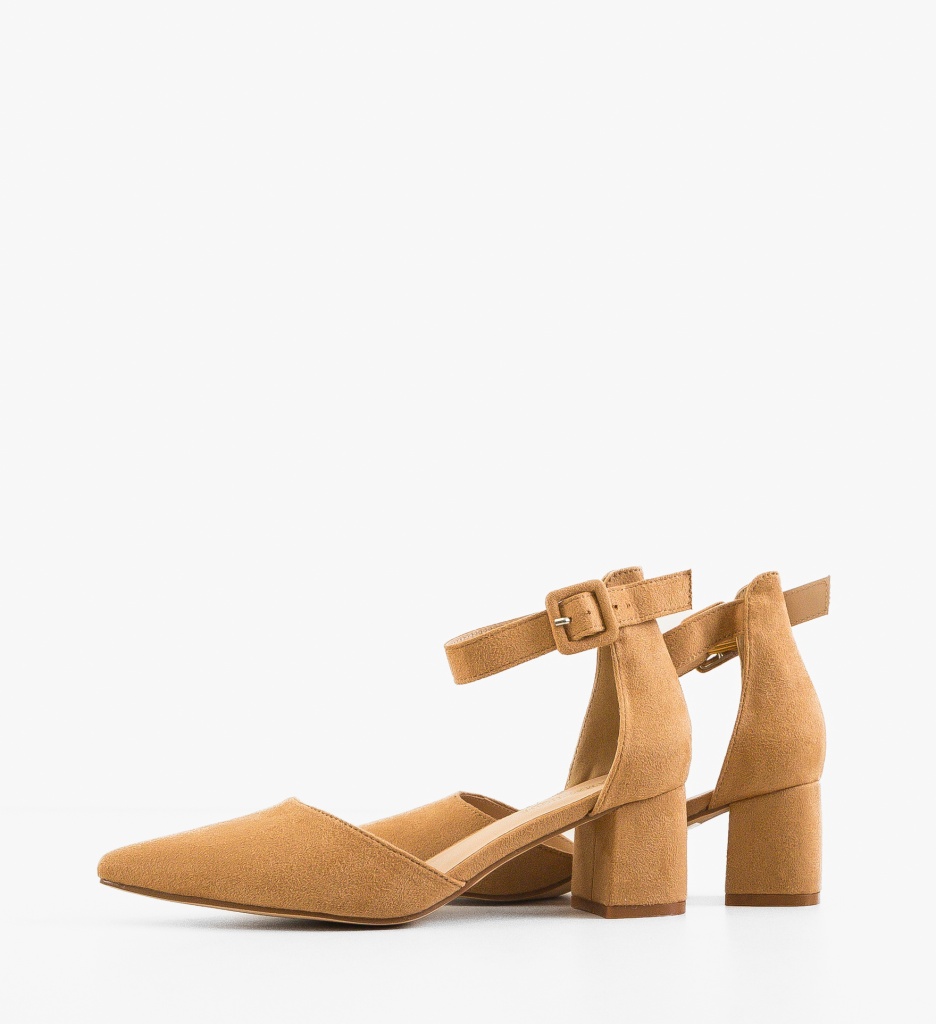 Pantofi cu Toc Cain Camel | Eleganță Maximă - imagine 4