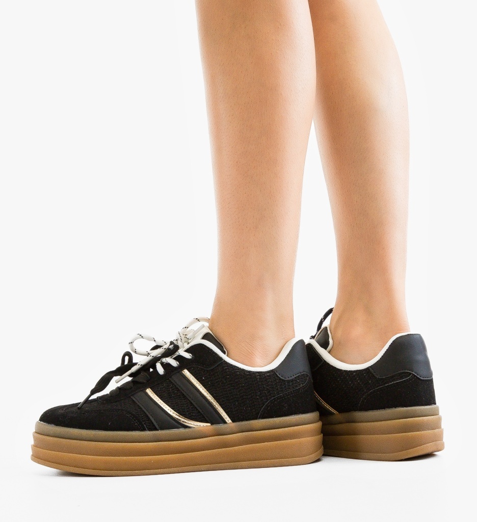 Sneakers Boomby Negri | Confort & Stil Urban - imagine 4