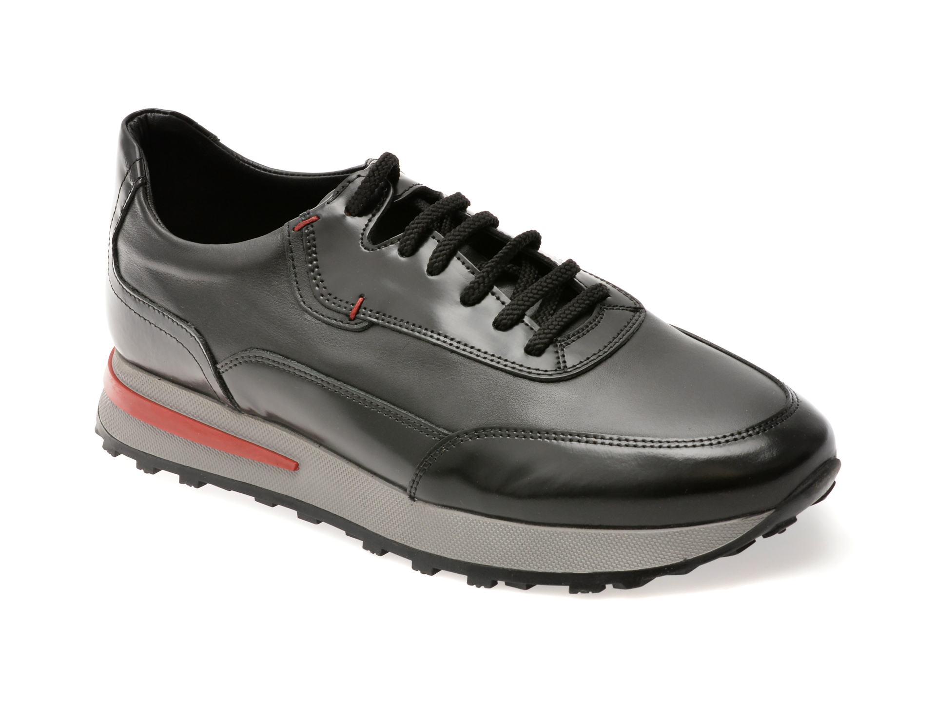 Pantofi sport Otter negri din piele naturală