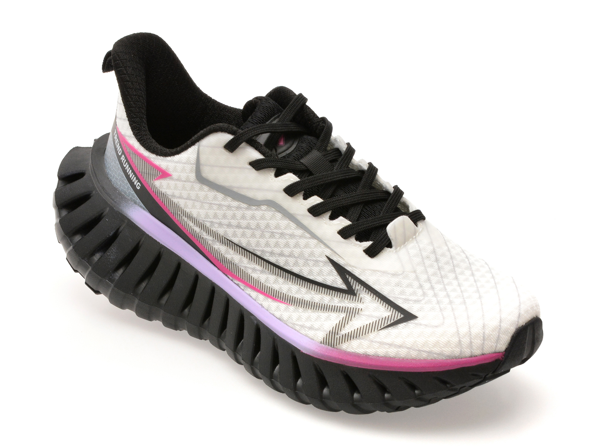 Pantofi Sport Nhot A386 Confort Alb-Negru