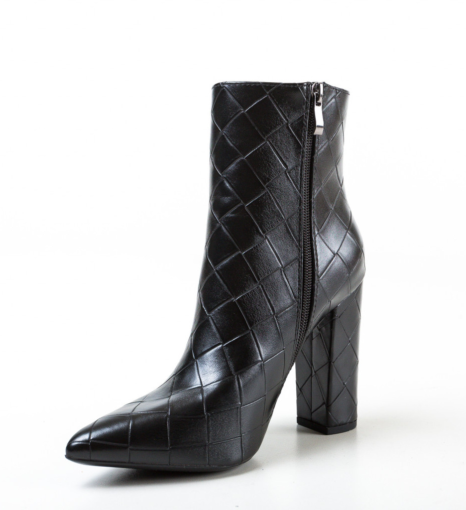 Botine Huber Negre - Eleganță și Confort - imagine 7