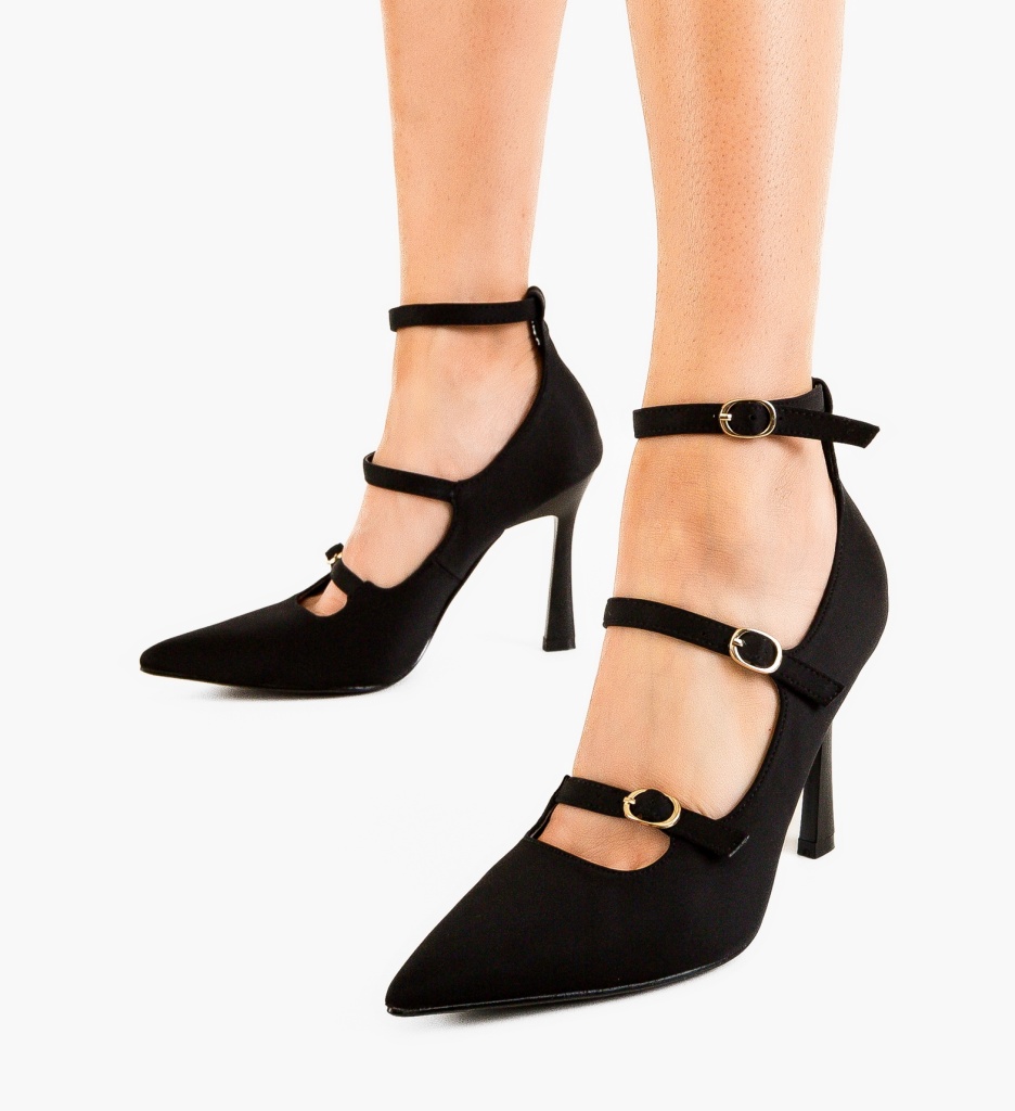 Pantofi cu Toc Safia - Eleganță Neagră - imagine 3