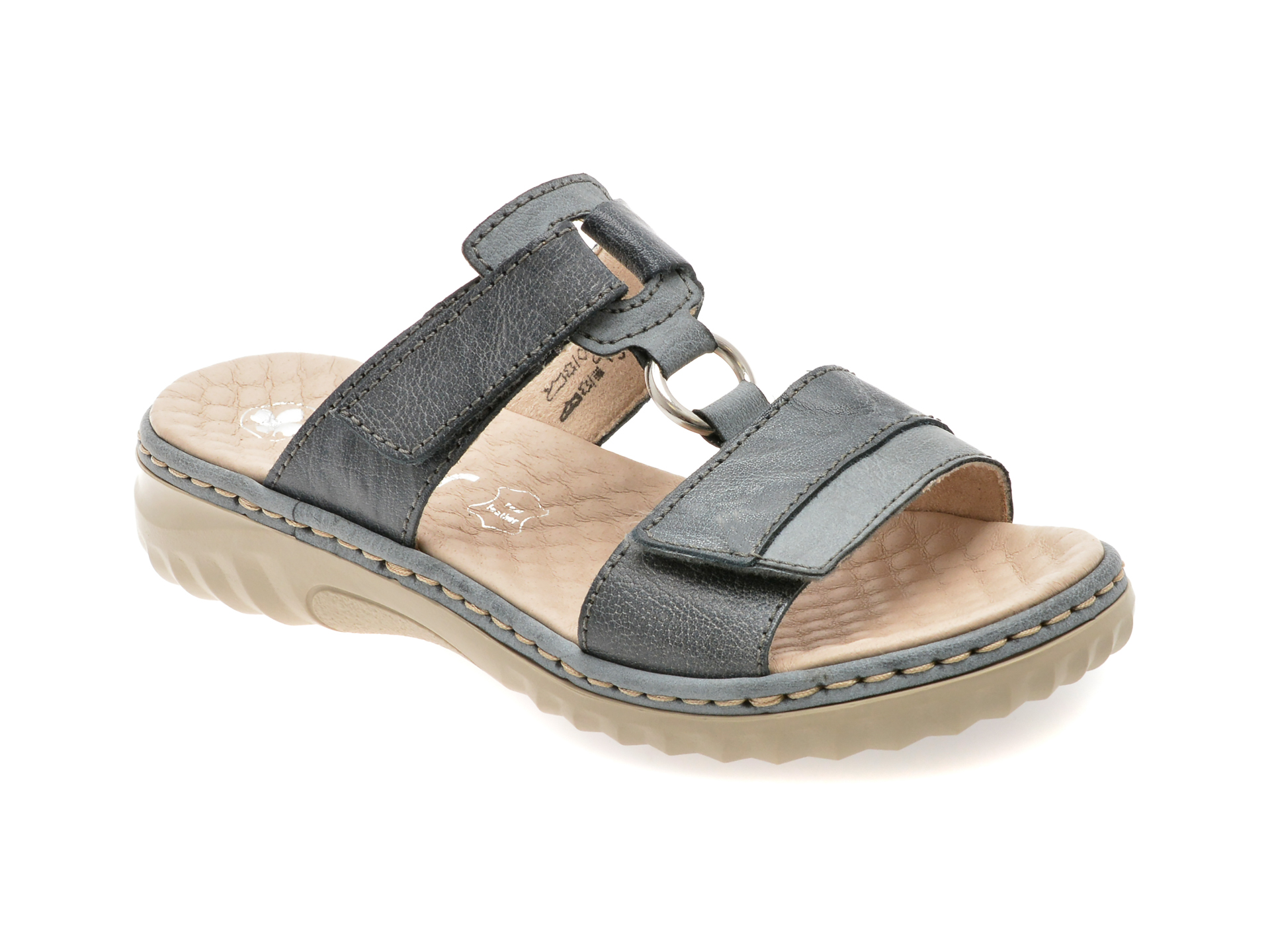 Papuci Rieker Piele Naturală | Confort