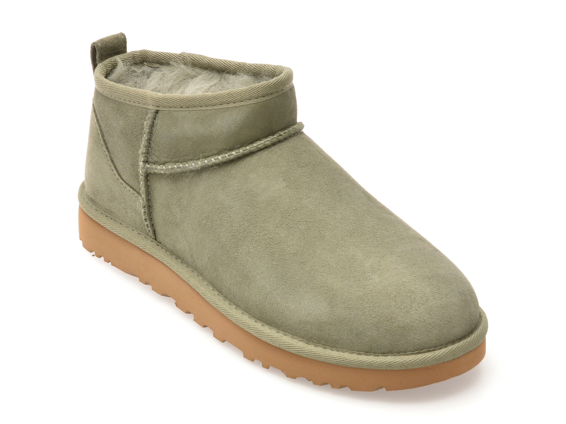 Ghete UGG Classic Ultra Mini | Stil Iconic Kaki - imagine 1
