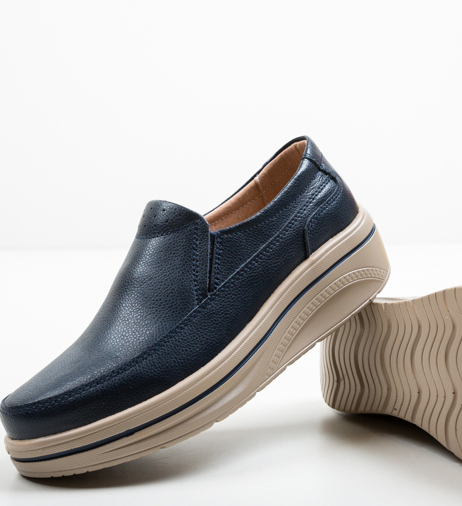 Pantofi Casual Rankin Bleumarin Confort - imagine 7