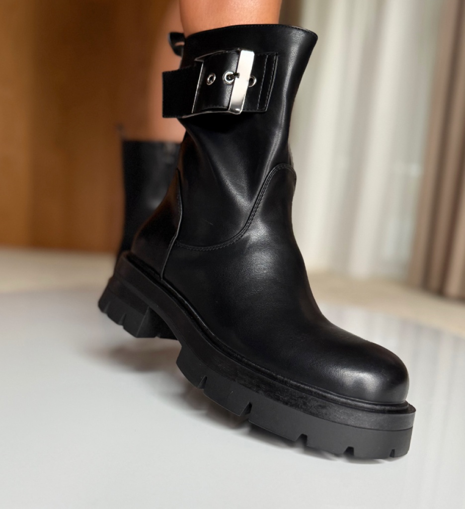 Ghete Dama Kadie Negre | Stil Depurtat - imagine 9