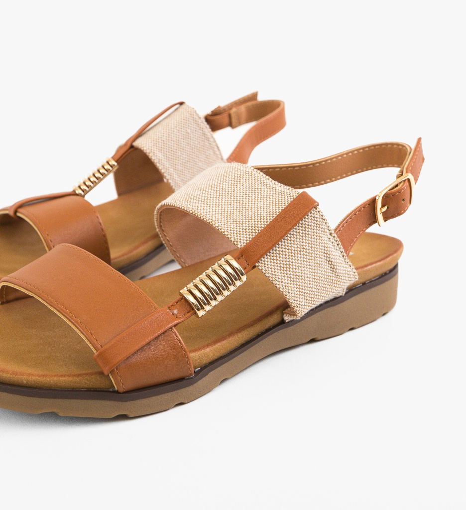 Sandale Dama Gret Camel | Confort și Eleganță - imagine 3