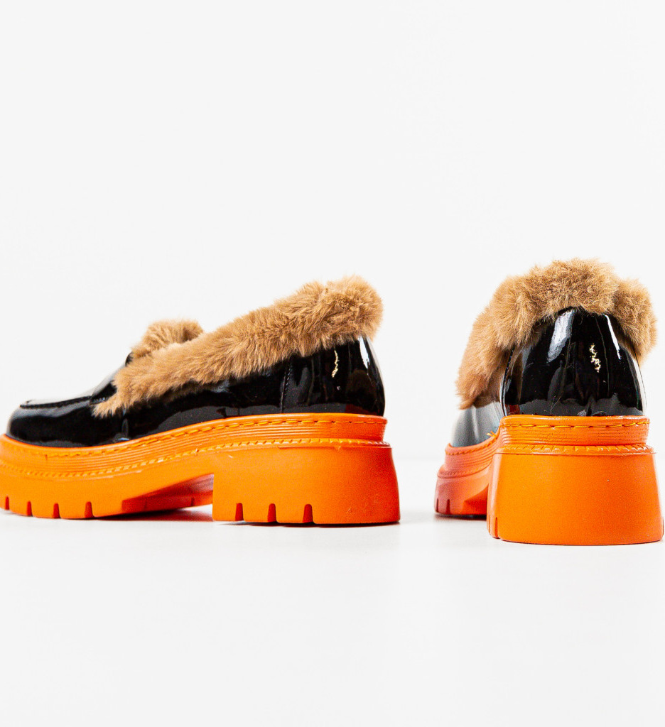 Pantofi Casual Dama Monday Negri - Confort Stilat - imagine 7