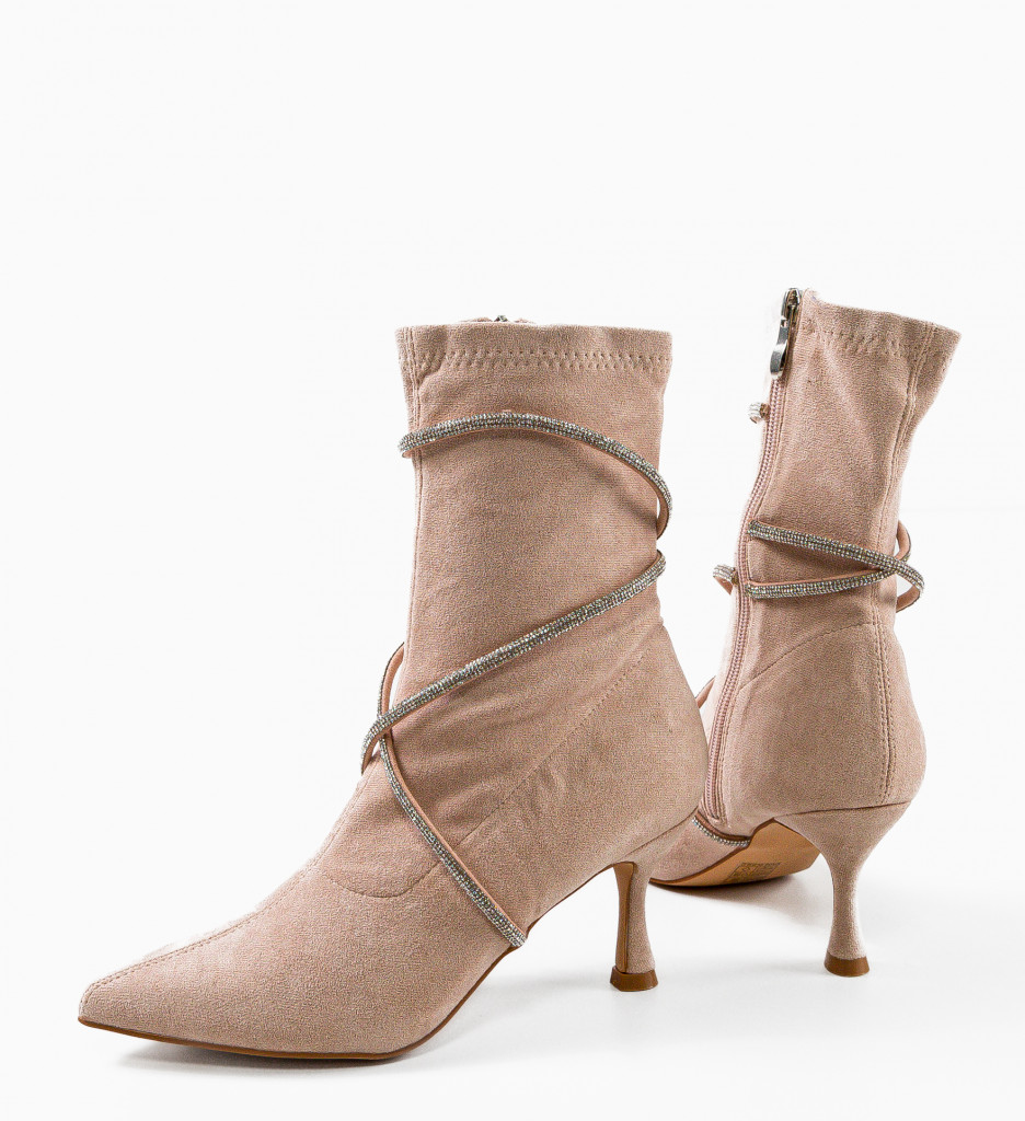Botine Naomi Nude - Eleganță și Stil - imagine 8