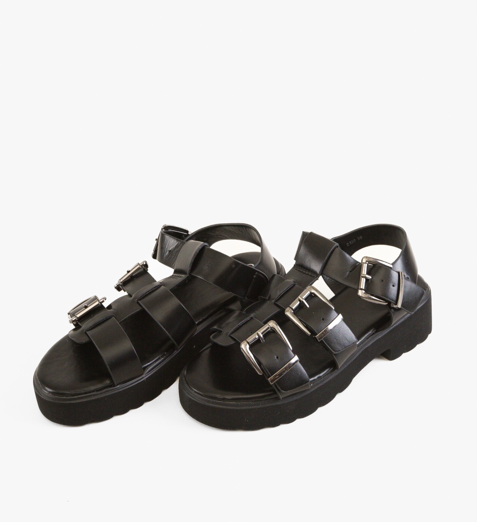 Sandale Dama Atkins Negre | Eleganță și Confort - imagine 4