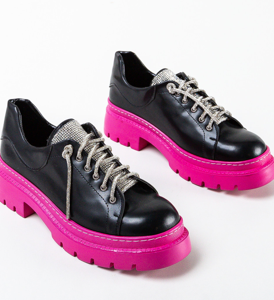 Pantofi Casual Dama Friday Negri | Confort & Stil