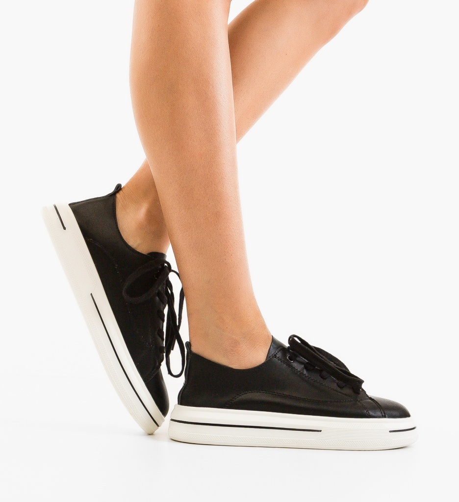 Adidași Dama Kleo Negri - Confort și Stil Urban - imagine 1