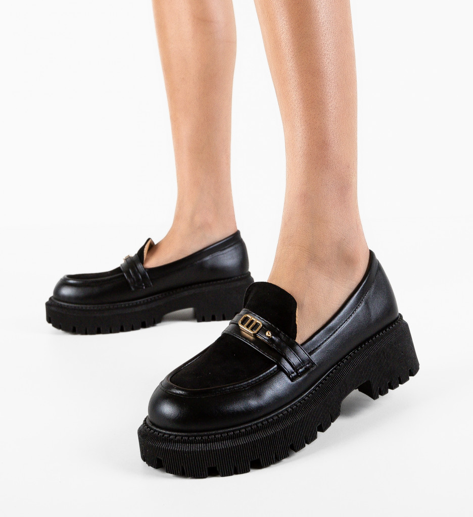 Pantofi Casual Solis Negri - Confort & Stil - imagine 2