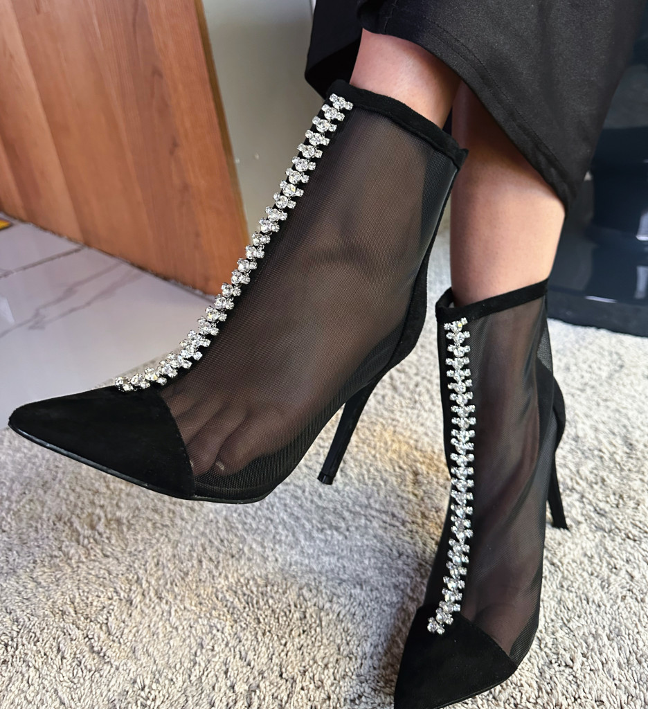 Botine Dama Arun Negre - Eleganță și Confort