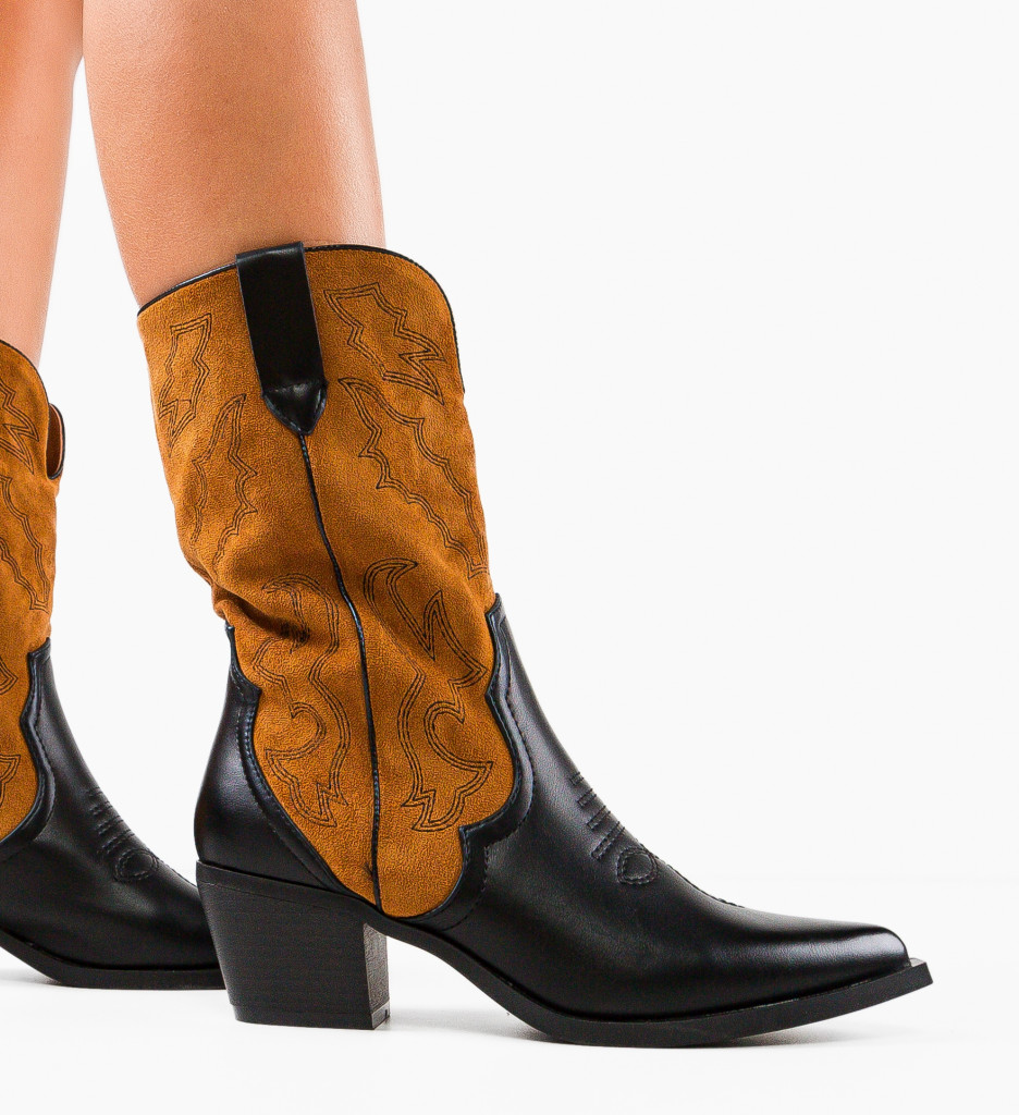 Cizme Dama Shanic Camel | Stil si Confort - imagine 3