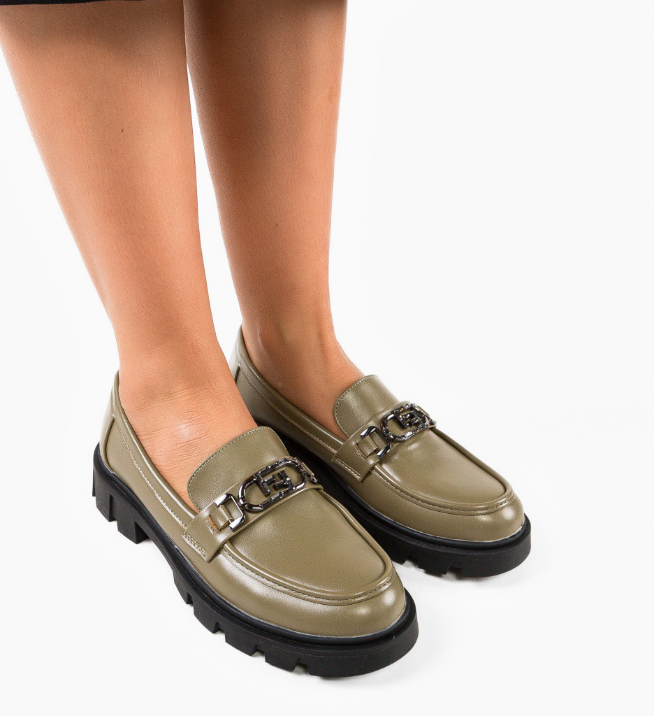 Pantofi Casual Dama Verzi Jebona | Stil și Confort - imagine 4