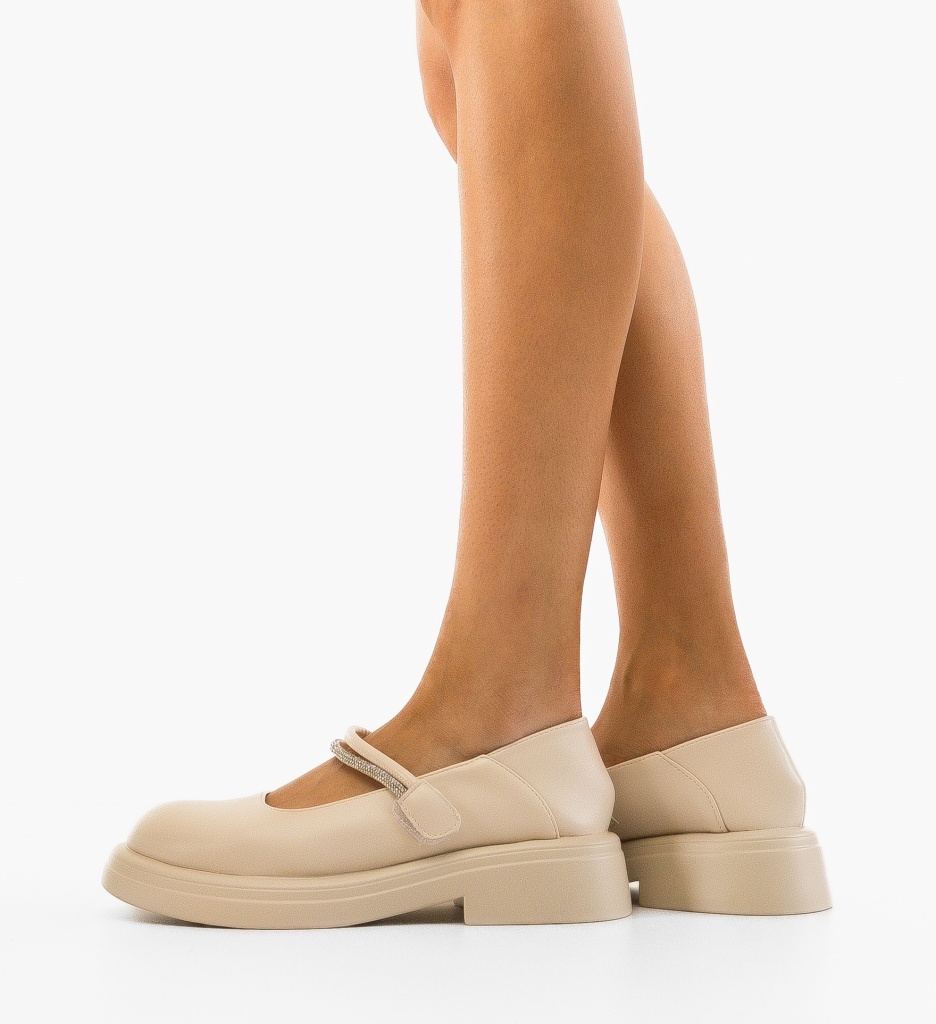 Pantofi Casual Dama Maeve Bej - Confort și Stil - imagine 2