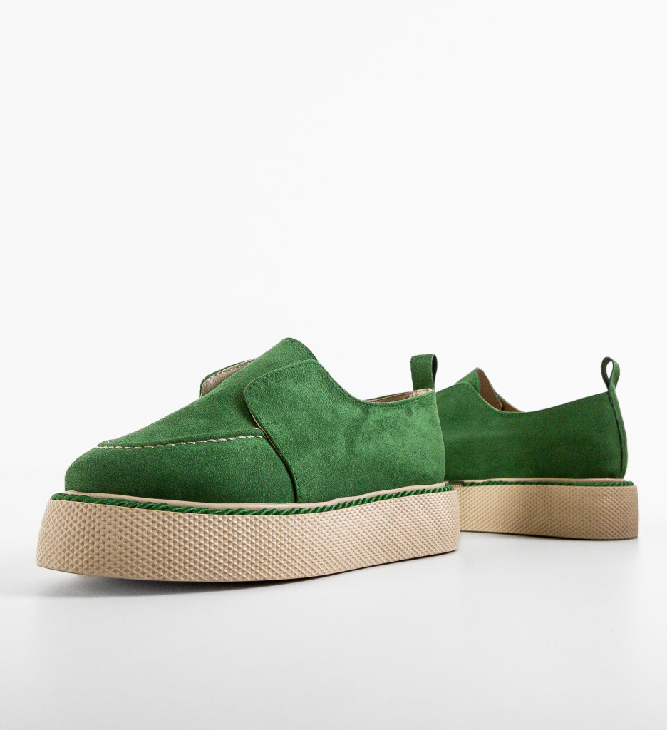 Pantofi Casual Hayter Verzi - Confort Urban - imagine 5